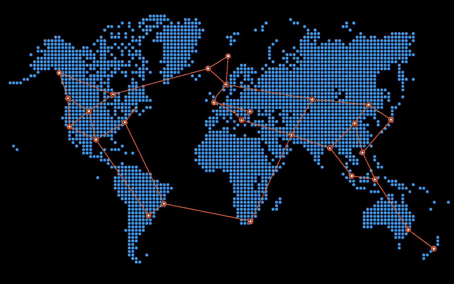 Petrulex global support map highlighting target operating regions across North America, South America, Europe, Africa, Asia and Australia.